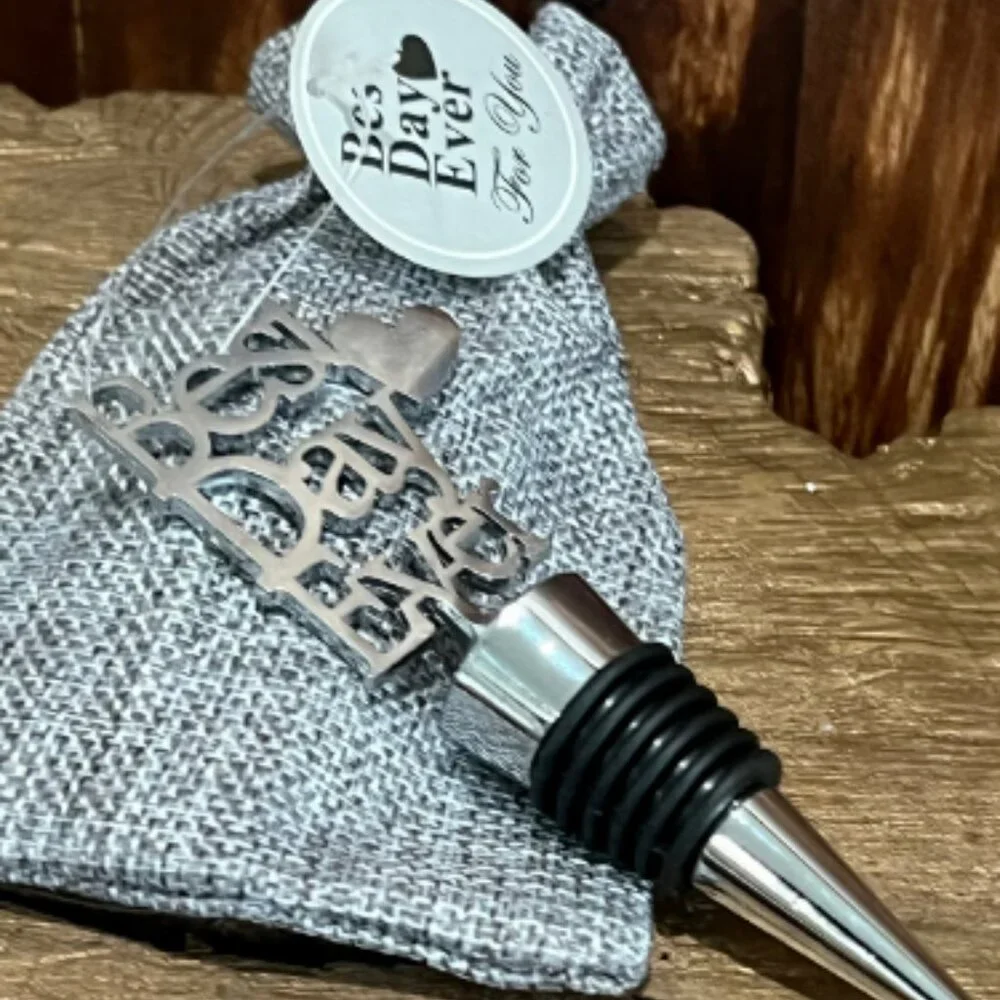 Best Day Ever Party Bottle Stopper Favor Gift For Weddings or Special Events